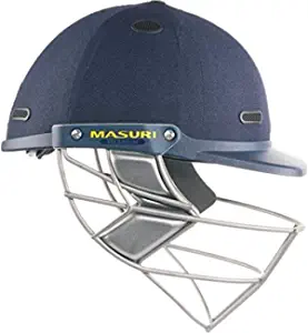MASURI Vision Series (VS) Test Titanium Cricket Batting Helmet (Navy)