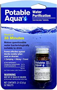 Potable Aqua Water Treatment New Mega Size Package-200 Tablets