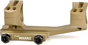 Warne Scope Mounts Gen 2 Extended Skeletonized 1" Mount, Dark Earth