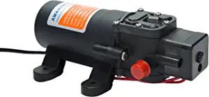 Amarine Made 12v Water Pressure Diaphragm Pump Self Priming Pump 4.3 L/min 1.1 GPM 35 PSI RV Water Pump for Caravan Boat Marine Agricultural