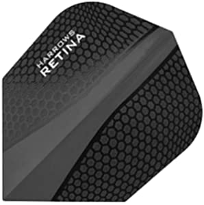 PerfectDarts 5 x Sets HARROWS Retina Black Dart Flights Standard