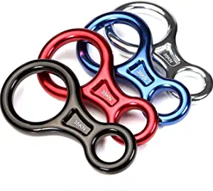 CdyBox 35KN Super 8 Belay Device Titan Figure 8 Descender for Climbing