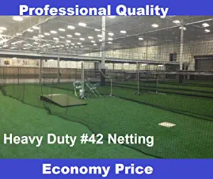 EXCURSIONS Baseball Batting Cage Net Netting #42 (54 Ply) Professional Commercial Quality
