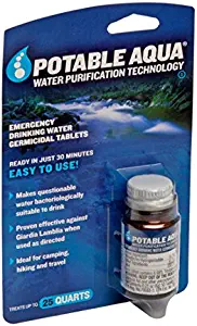 Potable Aqua Water Treatment Tablets,50 Tablets (Pack of 2)