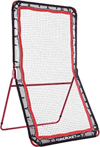Rukket 4x7ft Lacrosse Rebounder Pitchback Training Screen | Practice Catching, Throwing, and Shooting