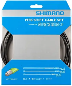 Shimano MTB Optislick Derailleur Cable and Housing Set, Black