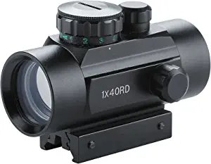 Pinty Tactical 1x40mm Reflex Red Green Dot Sight Riflescope with Free 11mm & 20mm Mount Rails