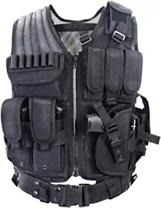 YAKEDA Tactical Vest Outdoor Ultra-Light Breathable Training Vest Adjustable for Adults