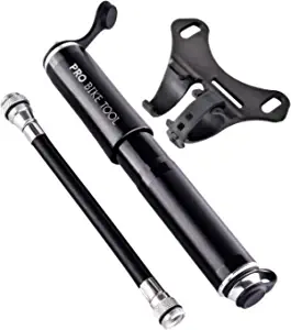 PRO BIKE TOOL Mini Bike Pump Classic Edition - Fits Presta and Schrader valves - High Pressure PSI - Bicycle Tire Pump for Road and Mountain Bikes