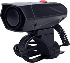 DAWAY A14 Loud Electric Bike Horn - 5 Modes Sound 110 DB Bicycle Cycling Handlebar Ring Alarm Bells with Free Screwdriver, Practical Gift for Kids Adults