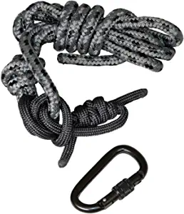 Summit Treestands 8' Lineman's Rope w/Carabiner, Black, One Size