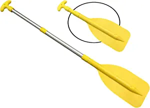 Pactrade Marine Kayak Canoe Raft Jet Ski Yellow Telescopic Aluminum Mini Oar Paddle