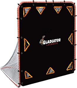 Gladiator Lacrosse Goal Target Shooter Advanced Level, Multipocket, 9-Pocket Advanced Lacrosse Target Black Multi, Fits all standard sized lacrosse goals 6 x 6
