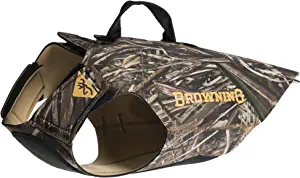 Browning Camo Neoprene Dog Vests, Adjustable Hunting Dog Vest with Flexible Chest Plate