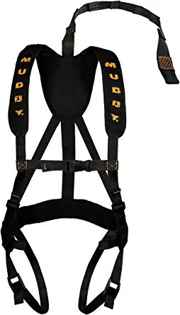 Muddy Outdoors Adjustable Lightweight Padded Magnum Pro/Magnum Elite Treestand Safety Hunting Harnesses for Tree Climbing