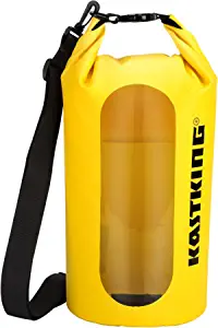 KastKing Dry Bags, 100% Waterproof Storage Bags, Military Grade Construction for Swimming, Kayaking, Boating, Hiking, Camping, Fishing, Biking, Skiing.