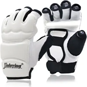 Xinluying Punch Bag Taekwondo Karate Gloves for Sparring Martial Arts Boxing Training Fingerless Women Kids