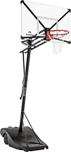 Silverback NXT Portable Height-Adjustable Basketball Hoop Assembles in 90 Minutes - Easy Lift and Roll Basketball Goal - Infinity Edge Basketball Backboard