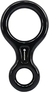 NewDoar Climbing Gear Downhill Equipment Rigging Plate 40kN Rescue Figure 8 Descender with Large Bent-Ear for Climbing Belaying and Rappelling Device