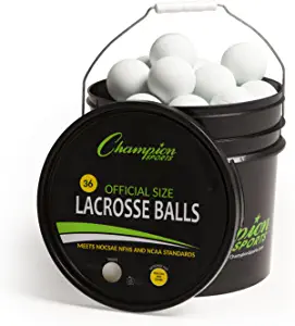 Champion Sports Lacrosse Balls in a Bucket