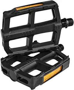 BV Bike Pedal Set, MTB Pedals Mountain Bike Pedals, Bicycle Platform Pedals, 9/16" Compatible, Non-Slip Lightweight Durable, Fits Most Adult Bikes, Multiple Colors