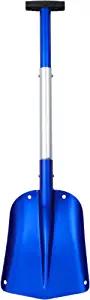 MQUMSA Portable Colorful Telescopic Aluminum Car Adjustable Extended Edition Snow Shovel (Blue + Silver)