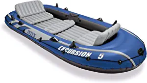 Intex Excursion 5 Person Inflatable  Boat Set