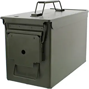 Redneck Convent Metal Ammo Case Can Military and Army Solid Steel Holder Box for Long-Term Shotgun Rifle Nerf Gun Ammo Storage