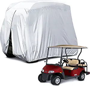 Himal 4 Passenger 400D Waterproof Sunproof Golf Cart Cover roof 80" L, fits EZ GO, Club Car and Yamaha, Dustproof and Durable