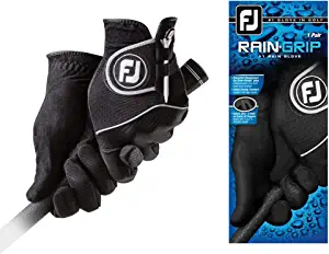 FootJoy Men's RainGrip Golf Gloves, Pair (White)