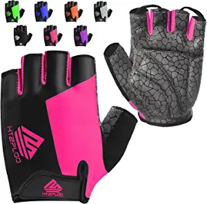 HTZPLOO Bike Gloves Cycling Gloves Biking Gloves Half Finger Bicycle Gloves for Men Women with Anti-Slip Shock-Absorbing Pad,Light Weight Mountain Bike Gloves