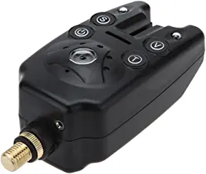 Lixada Fishing Bite Alarm 2 LEDs Carp Fishing Fish Indicator Water Resistant Adjustable Tone Volume Sound Alert for Fishing Rod