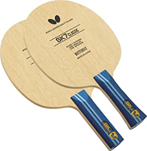 Butterfly SK7 Classic Table Tennis Blade - 7-ply All-Wood Blade - SK7 Classic Blade - Professional Butterfly Table Tennis Blade - Available in FL and ST Shakehand Handle Styles - Made in Japan