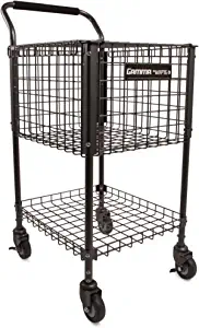 Gamma Sports Premium Tennis Teaching and Travel Carts - Unique Sports Equipment, Large Ball Capacity, Heavy Duty Designs, Ideal Training Court Accessories