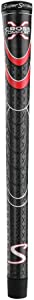 SuperStroke Cross Comfort Golf Club Grip | Soft & Tacky Polyurethane That Boosts Traction | X-Style Surface & Non-Slip | Swing Faster & Square The Clubface More Naturally
