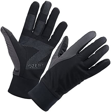 OZERO Winter Thermal Gloves Men Women Touch Screen Water Resistant Windproof Anti Slip Heated Glove Hands Warm for Hiking Driving Running Bike Cycling