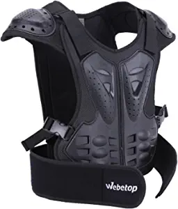 Webetop Kids Dirt Bike Body Chest Spine Vest Protective Gear for Snowboarding M