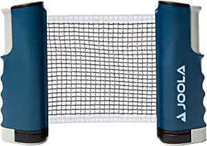 JOOLA Retractable Ping Pong Net - Ping Pong Net for Any Table - Portable Table Tennis Net and Post Set Stretches 5.75 & Clamps to Any Table Up to 2 - Optional Racket and Ball Set, Games for Family