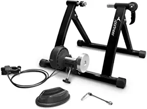 Bike Trainer Stand Indoor Riding - Sportneer Magnetic Stationary Bicycle Exercise Stand with Noise Reduction Wheel, 6 Resistance Adjustable