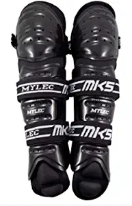 MyLec MK5 Street/DEK Shin Pad, Lightweight & Durable Hockey Accessories, 360 Velcro Straps, Hard Front Shells, Breathable Material, Metatarsal Padding Ice Hockey Shin Guards, Foam Rubber