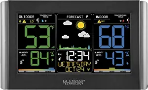La Crosse Technology C85845-INT Weather Station, Black