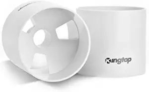 KINGTOP Golf Hole Cup for Practice Putting Green, Fit PGA | LPGA | USGA Regulations, ABS Ivory White, 4" | 6 Depth Optional