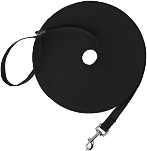 Hi Kiss Dog/Puppy Obedience Recall Training Agility Lead - 15ft 20ft 30ft 50ft 100ft Training Leash - Great for Training, Play, Camping, or Backyard