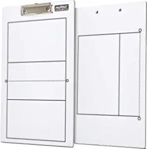 Murray Sporting Goods Dry Erase Double-Sided Volleyball Coaches Clipboard