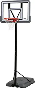 Lifetime Pro Court Height Adjustable Portable Basketball System, 44 Inch Backboard