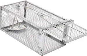 Kensizer Humane Rat Trap, Chipmunk Rodent Trap That Work for Indoor and Outdoor Small Animal - Mouse Voles Hamsters Live Cage Catch and Release