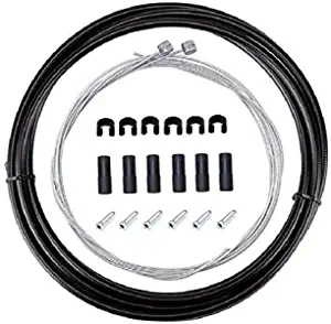 BlueSunshine Bike Bicycle Brake Cable and Housing Set - Basic Brake Cable Replacement Kit for Your Bike, Cable housing 5mm