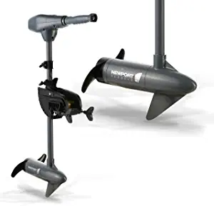 Newport Vessels Kayak Series 55lb Thrust Transom Mounted Saltwater Electric Trolling Motor w/LED Battery Indicator (24" Shaft)