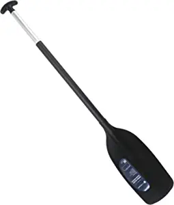 Five Oceans Canoe Paddle and Boat Hook, Anodized Aluminum Shaft, Reinforced ABS Black Plastic Blade & Hook, Lightweight