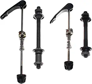 CYSKY Bike Axle Quick Release Skewer Front Rear Bicycle Axle Wheel Hub Fit for Road Bike, Mountain Bike, MTB, BMX (1 Pair)